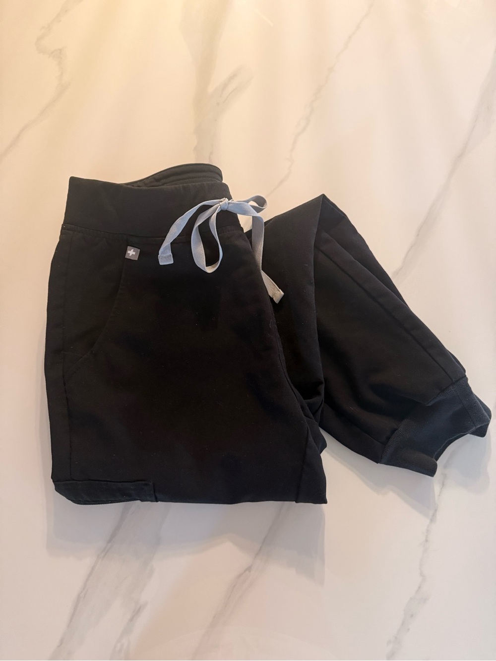 Figs black high waisted joggers - SMALL
